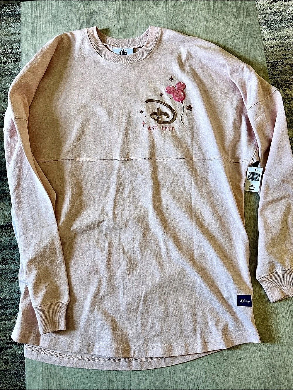 Walt Disney World Spirit Jersey Mickey Balloons Pink Size Medium NWT